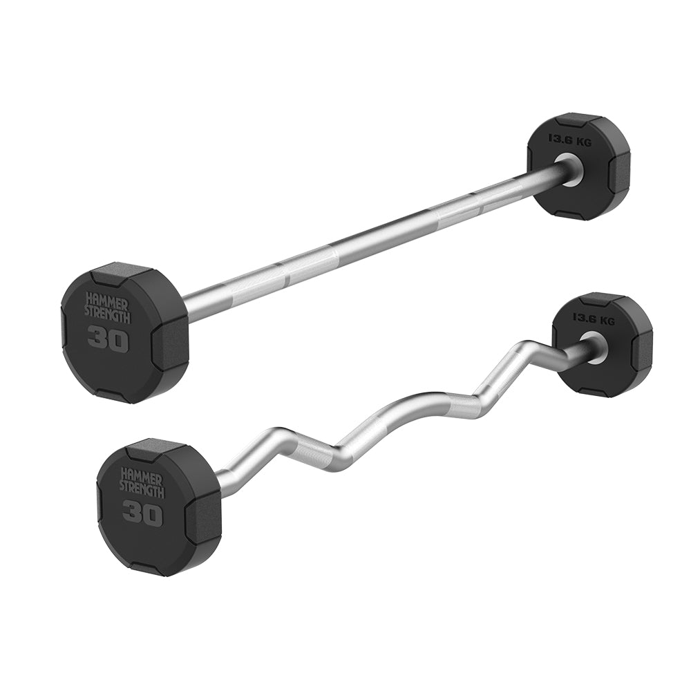 Hammer Strength Round Urethane Fixed Barbells Life Fitness Outlet