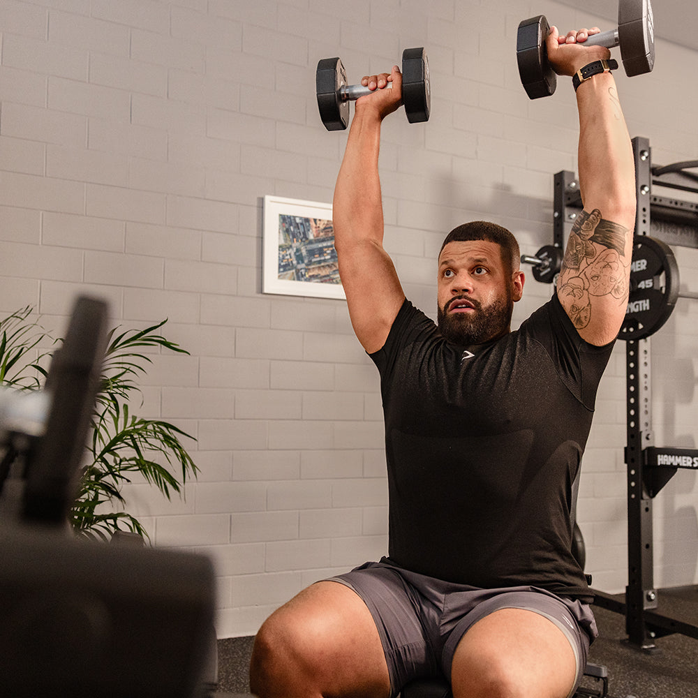 Hammer Strength 4-Sided Urethane Dumbbells