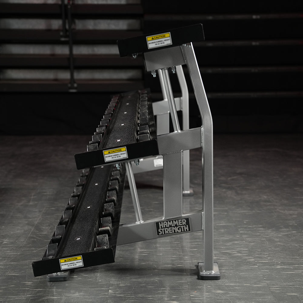 Hammer Strength Three Tier Dumbbell Rack