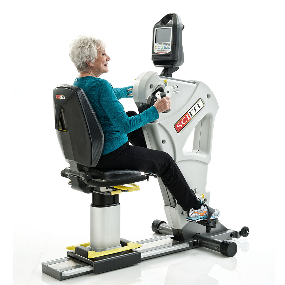 Woman on SCIFIT PRO2 Exerciser