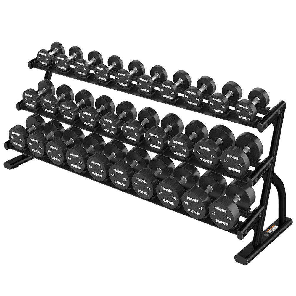 Life Fitness 3-Tier Saddle Dumbbell Rack (5-75) Life Fitness Shop