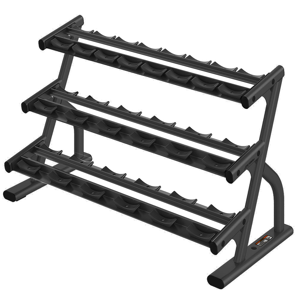 Life Fitness 3-Tier Short Saddle Dumbbell Rack (5-50)