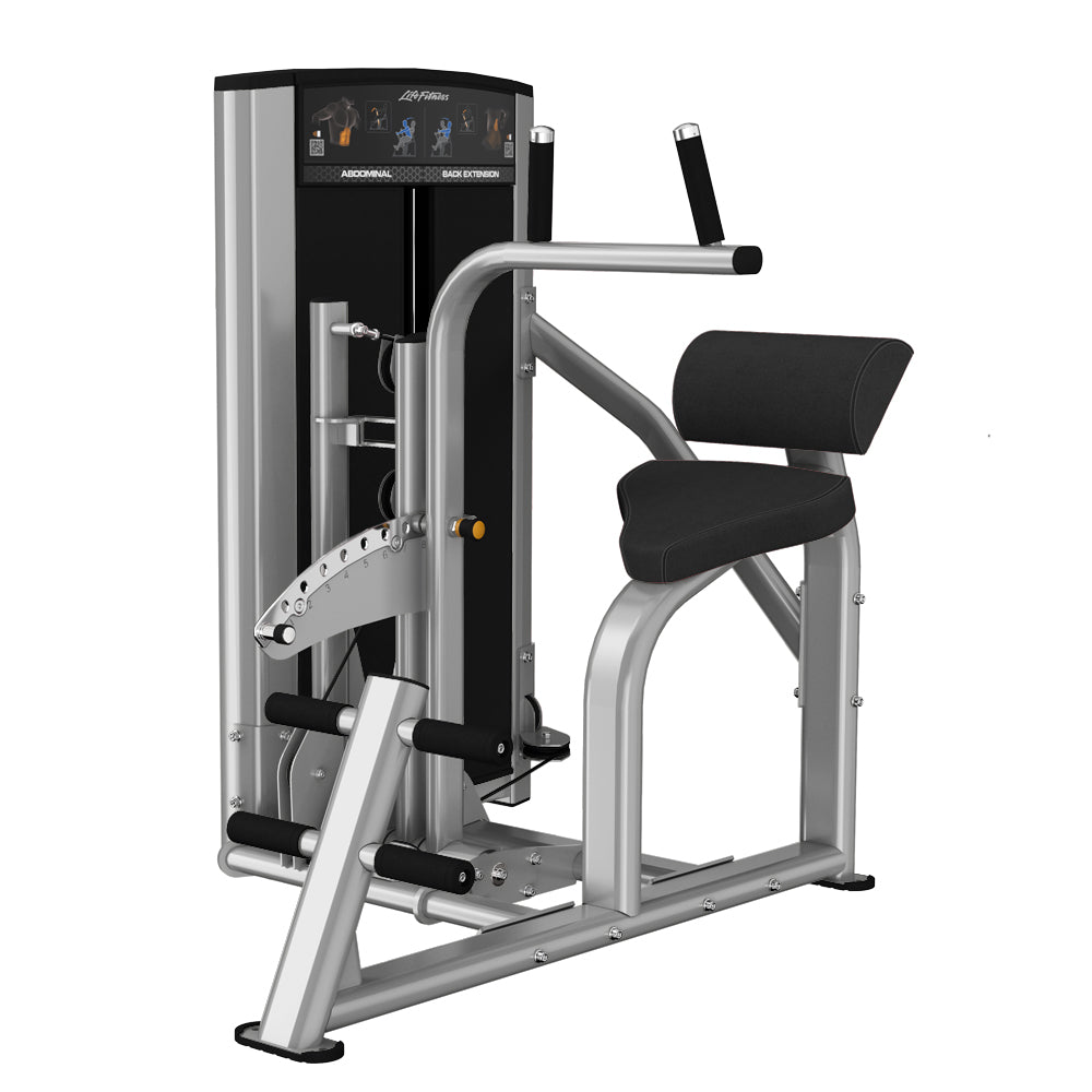 Axiom Abdominal / Back Extension machine - platinum frame, black uphostery