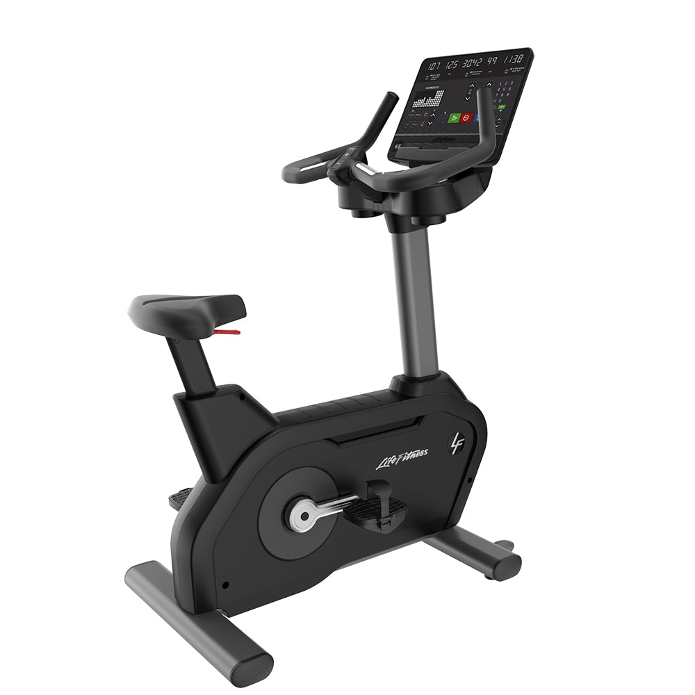 Club Series+ Upright Bike with SL Console, Titanium frame