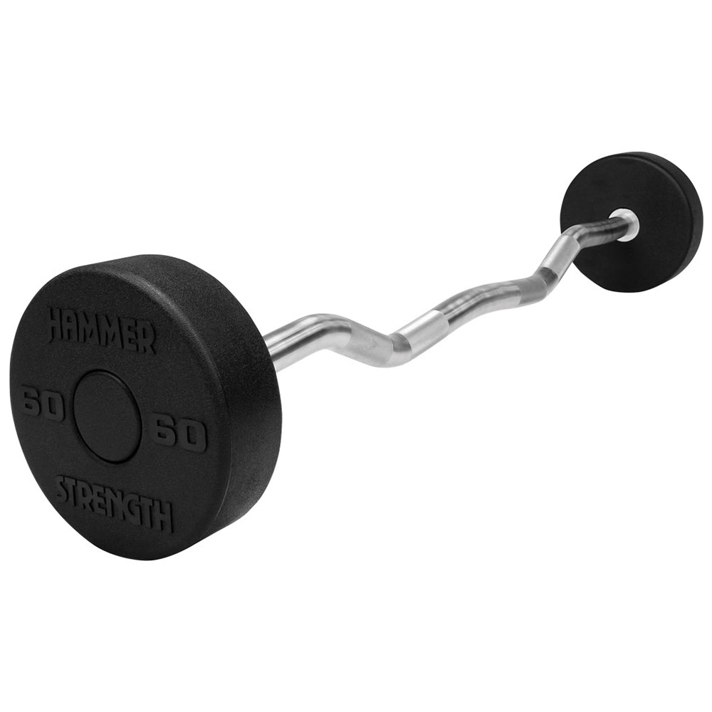 Hammer Strength Round Rubber Fixed Barbells - Outlet