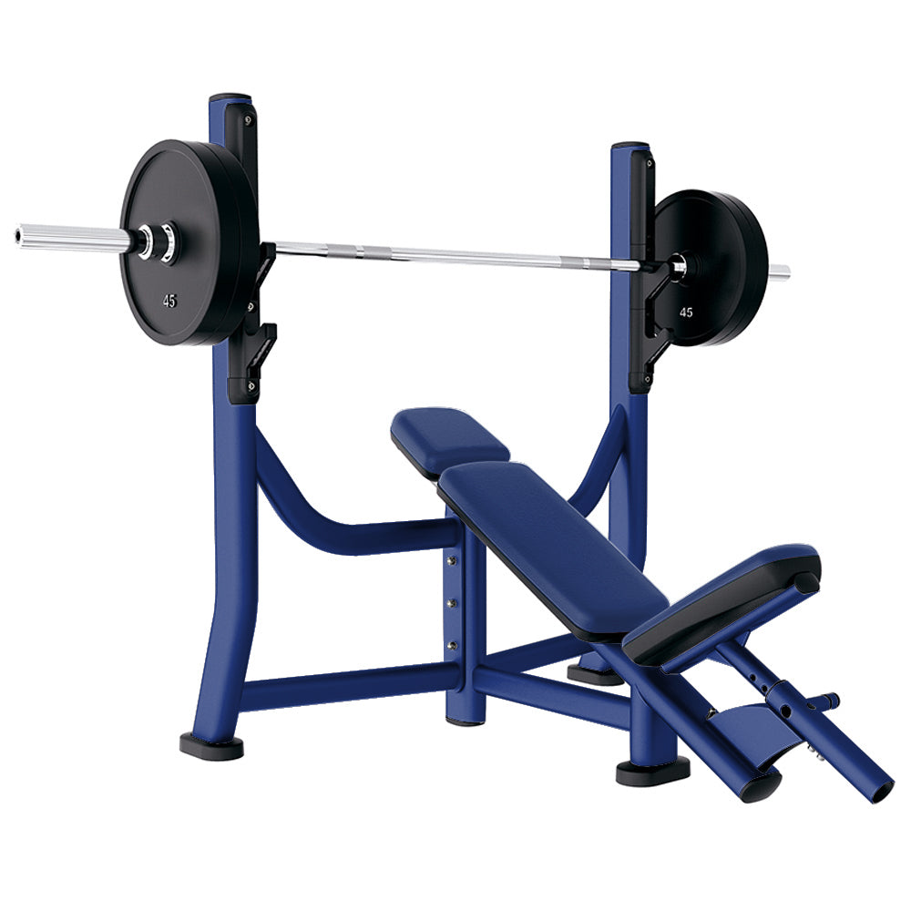 Signature Incline Bench, Electric blue frame with royal blue upholstery - Outlet