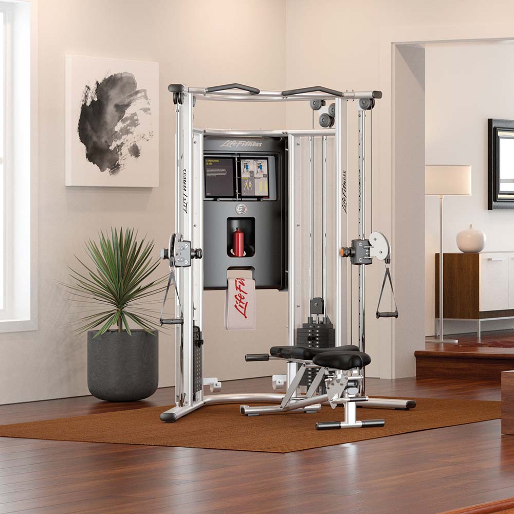 G7 Home Gym With Optional Bench, in a household setting