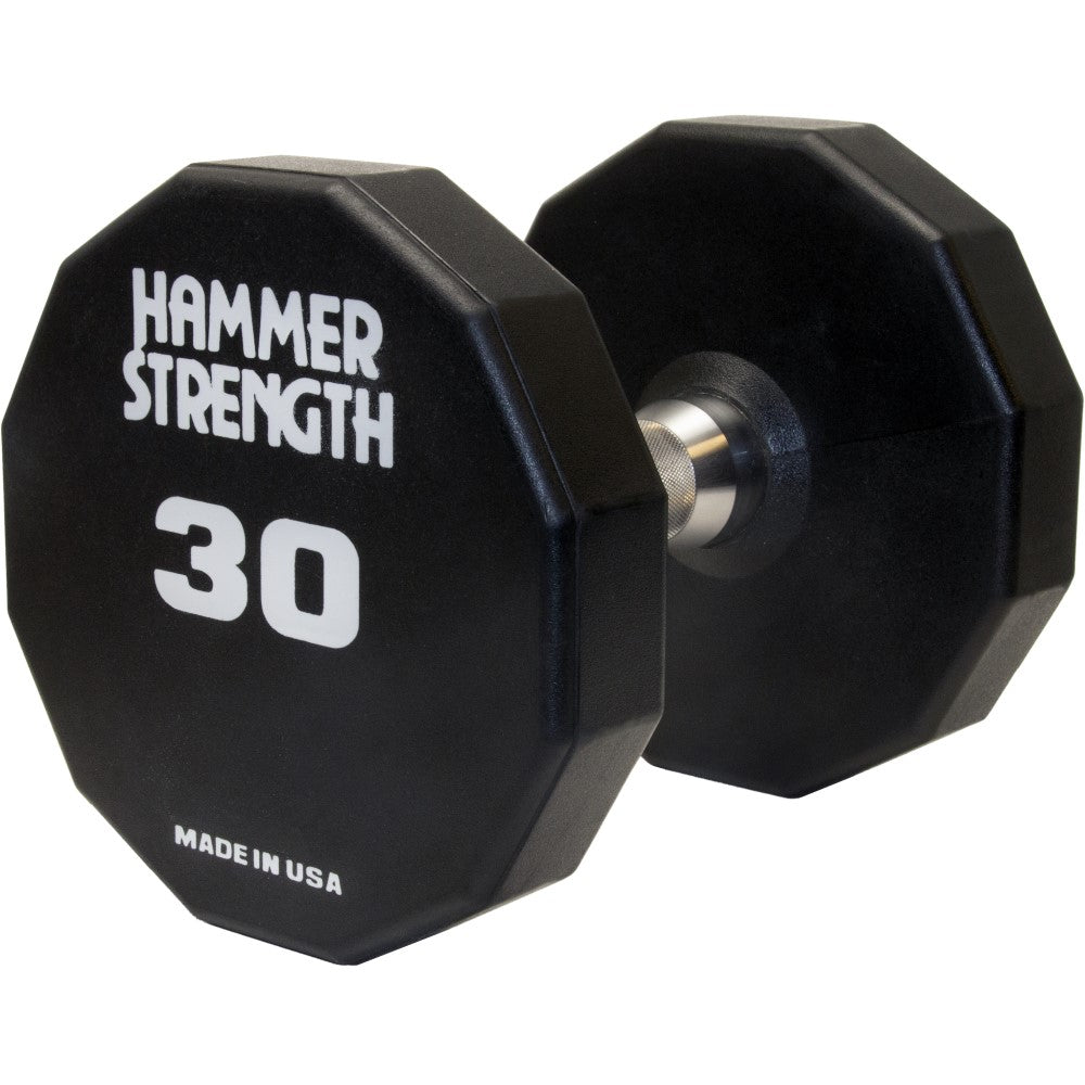 Hammer Strength 12-Sided Urethane Dumbbells - 30lbs