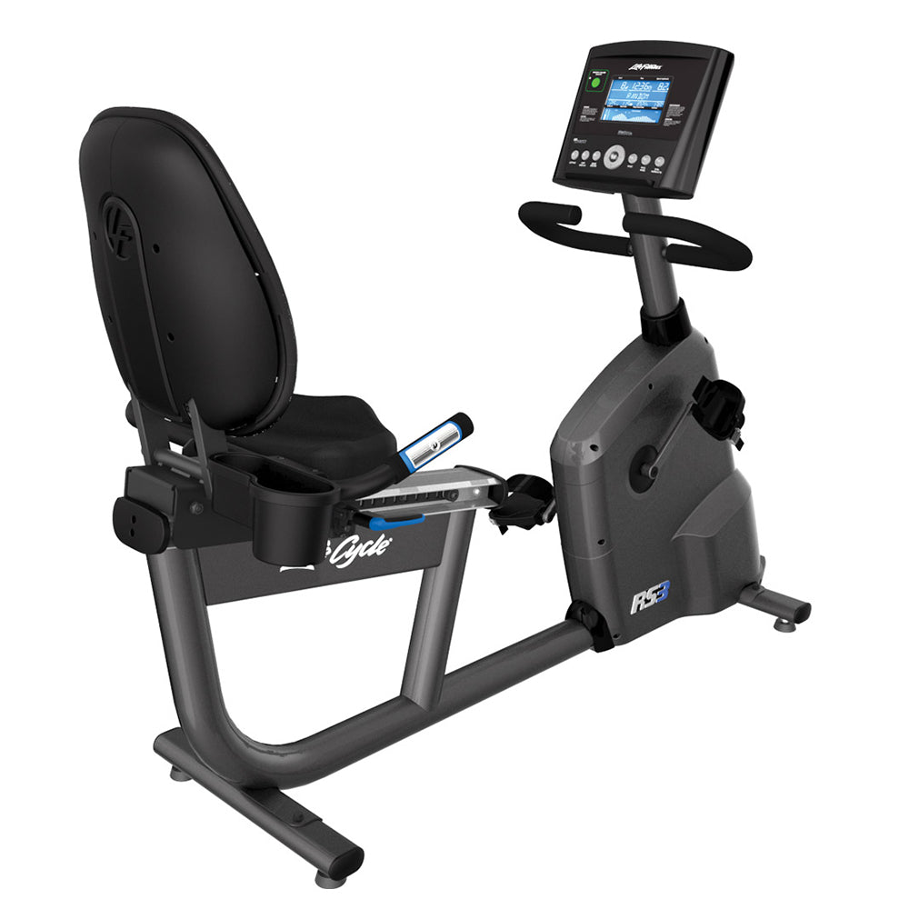 Life Fitness RS3 LifeCycle Recumbent exercise bike with LCD Go console