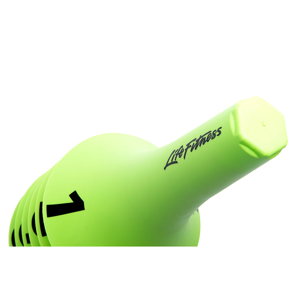 Life Fitness Speed Cones - set of 6, lime green, top detail