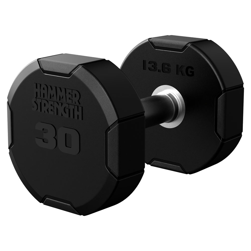 Hammer Strength 4-Sided Rubber Dumbbells