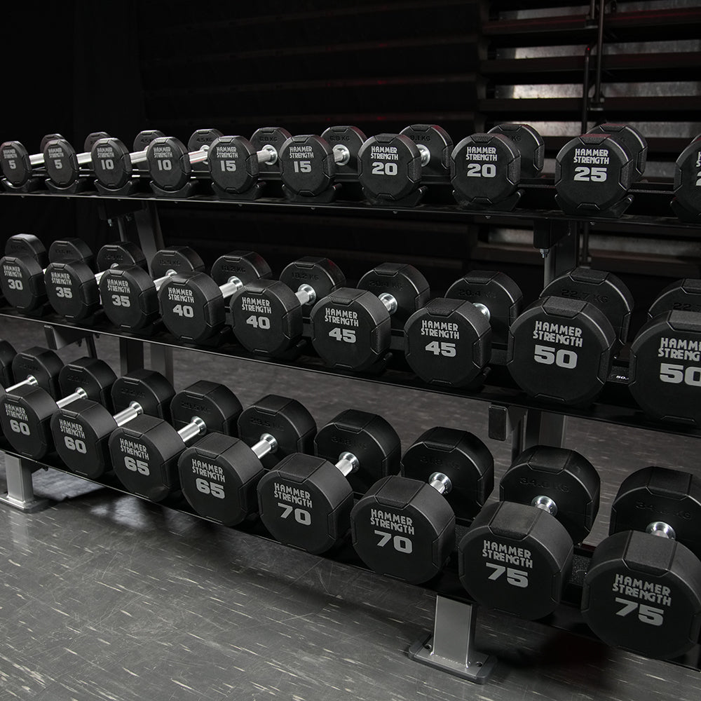 Hammer Strength Three Tier Dumbbell Rack