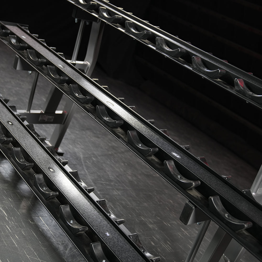 Hammer Strength Three Tier Dumbbell Rack