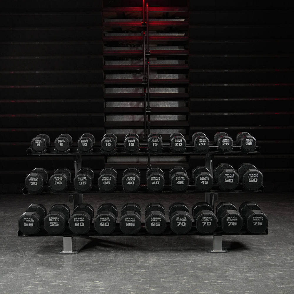 Hammer Strength Three Tier Dumbbell Rack