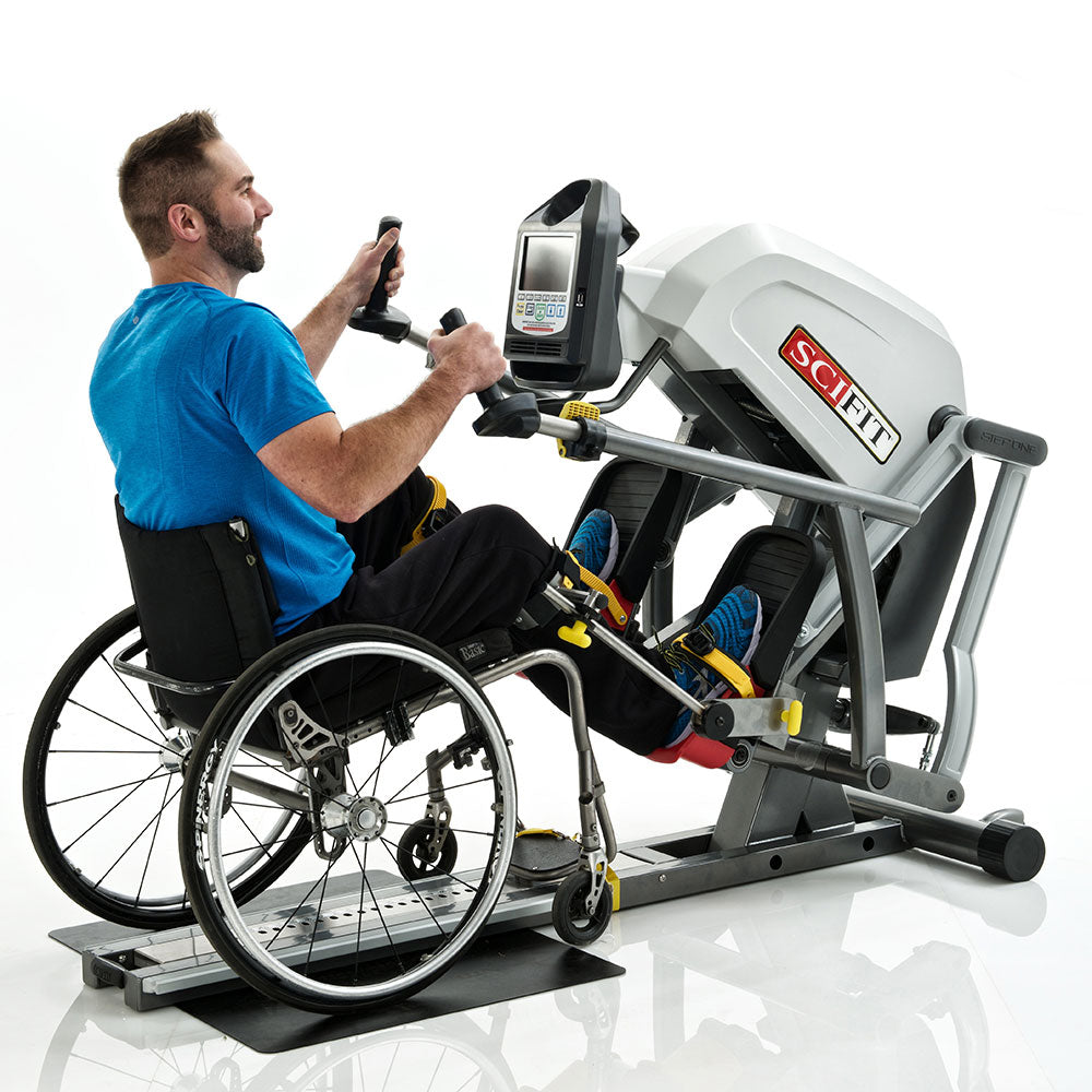 Removal seat and handicap exerciser on StepOne SCIFIT machine