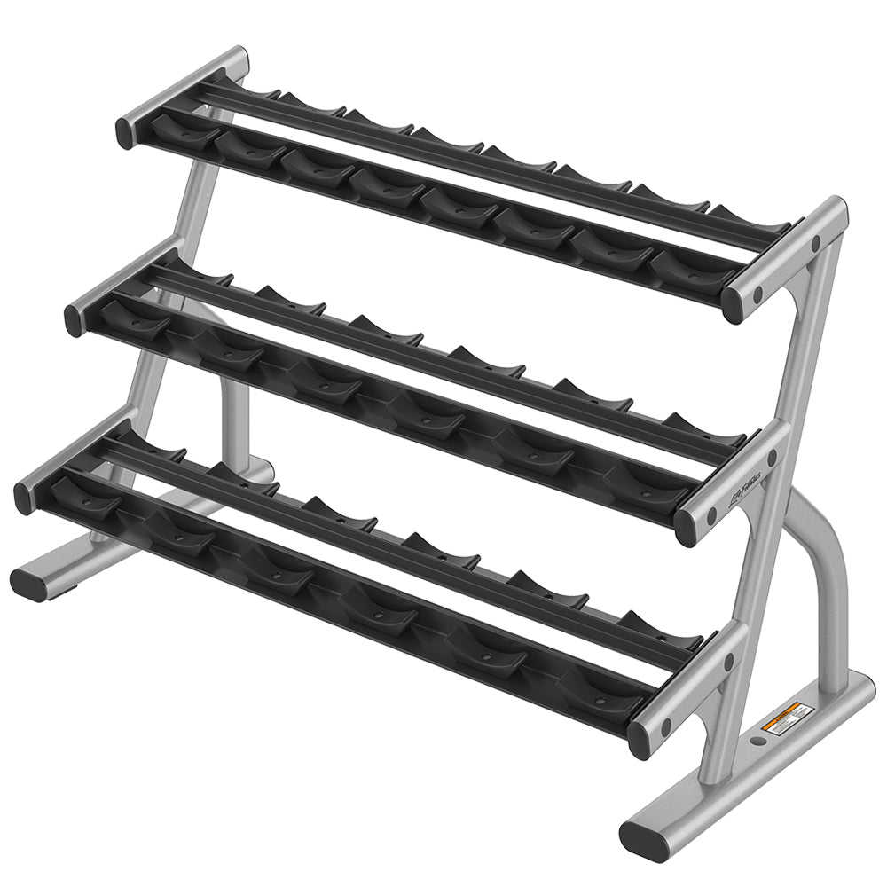 Life Fitness 3-Tier Saddle Dumbbell Rack (5-50) | Life Fitness Shop