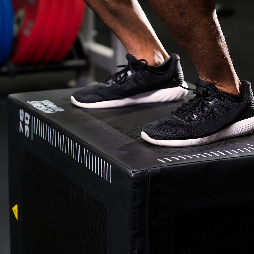 Man jumping on Soft Plyo Box