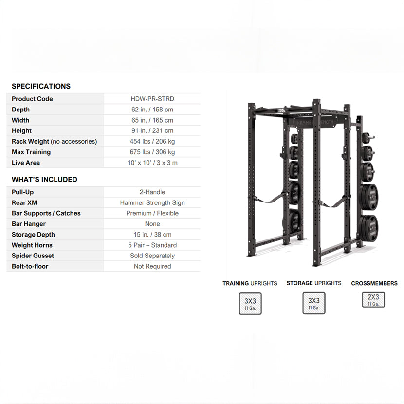 Hammer Strength HD Athletic NX Power Rack