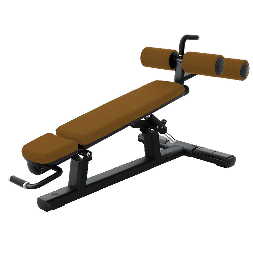 Signature Series Adjustable Decline Bench - Charcoal frame, terra cotta upholstery