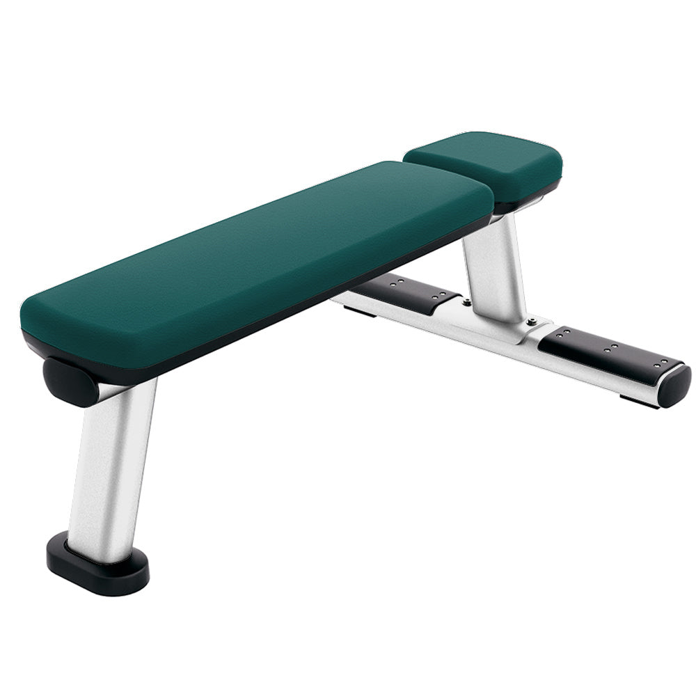 Signature Flat Bench, Diamond White frame with grotto upholstery | Outlet