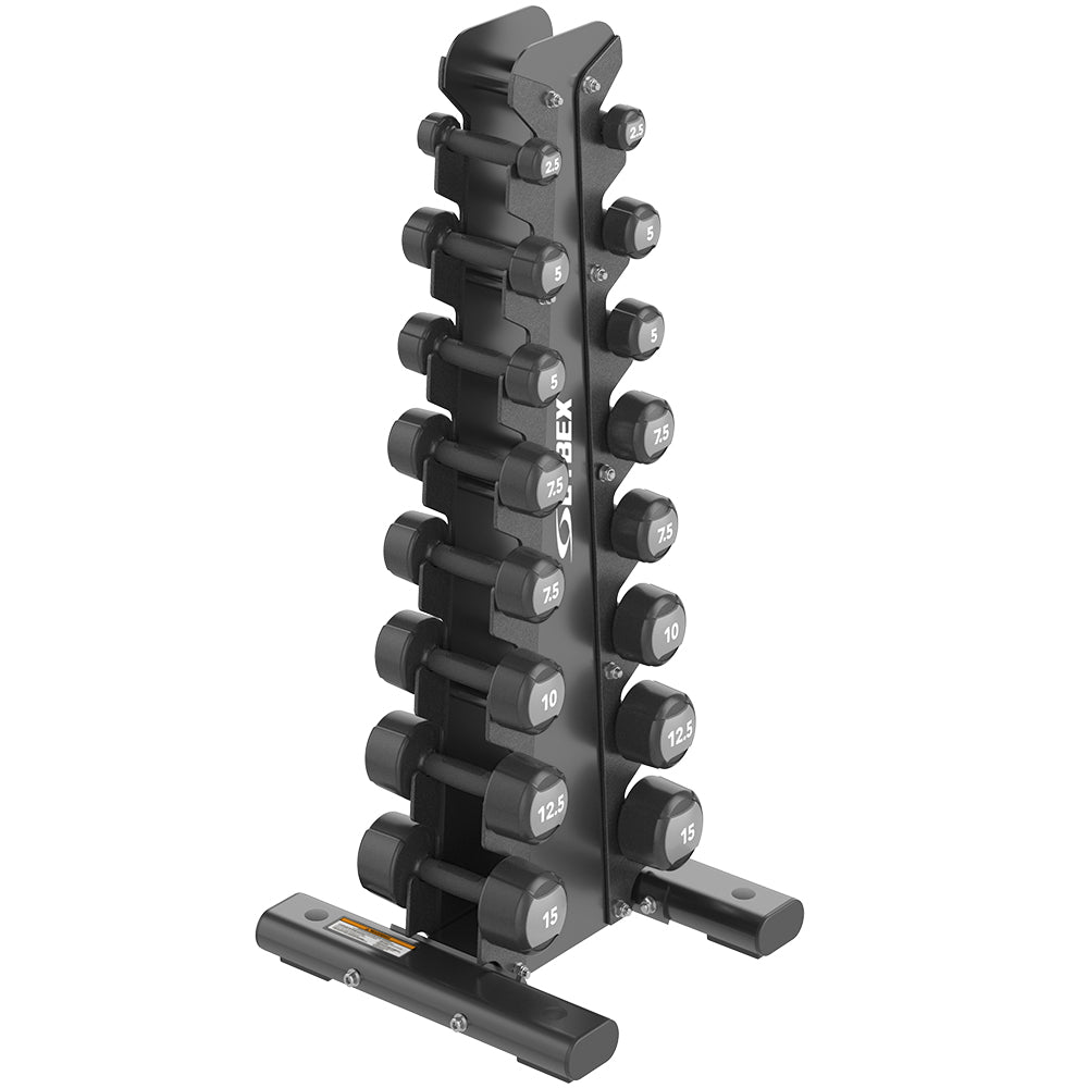 Studio Urethane Dumbbell Set with Free Rack | Life Fitness Shop