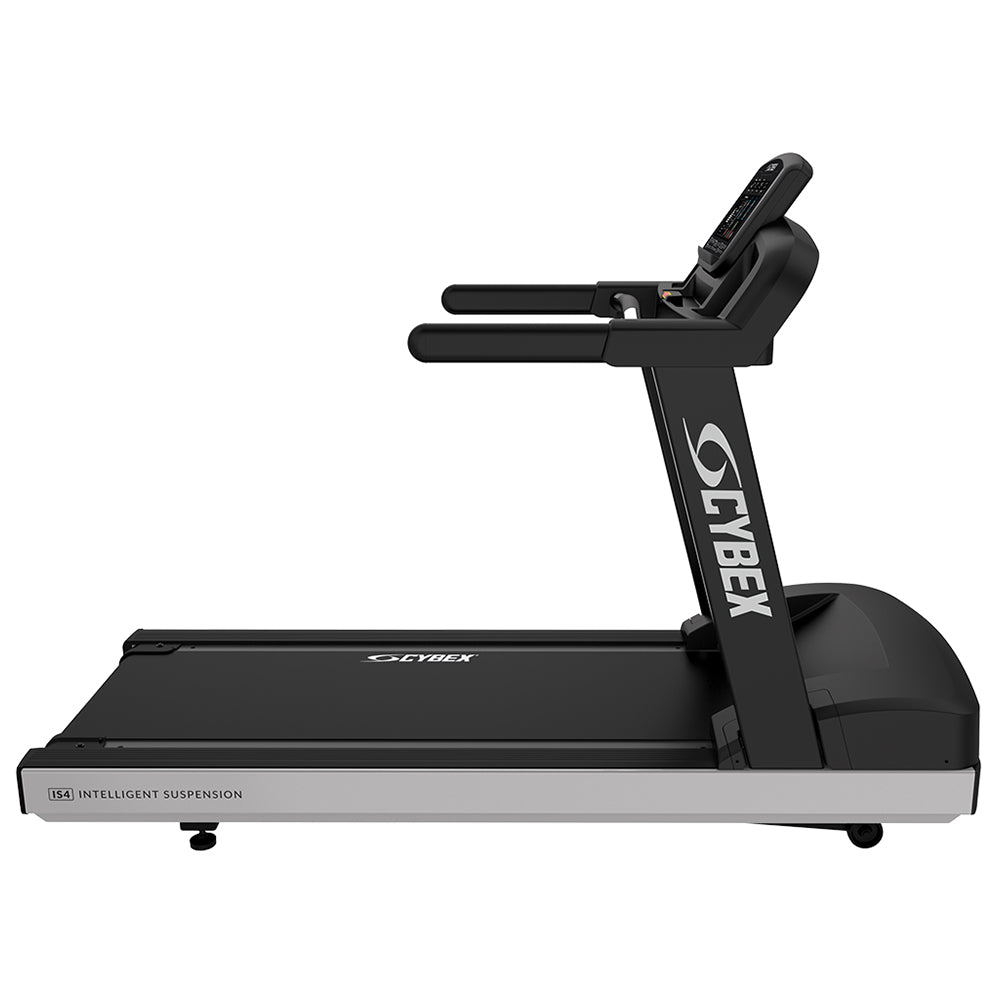 Cybex V Series Treadmill - Charcoal Frame, side view