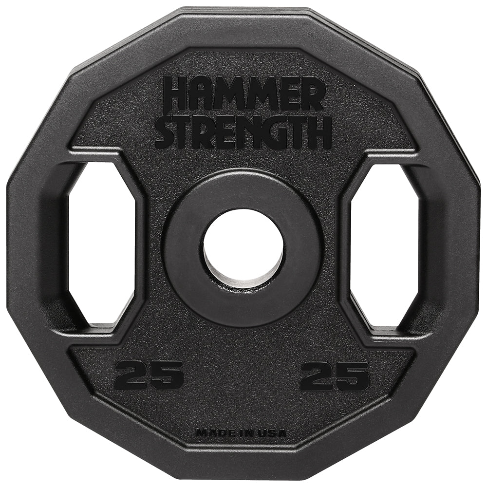 Hammer Strength Urethane 12-Sided Olympic Plates- 25 lbs