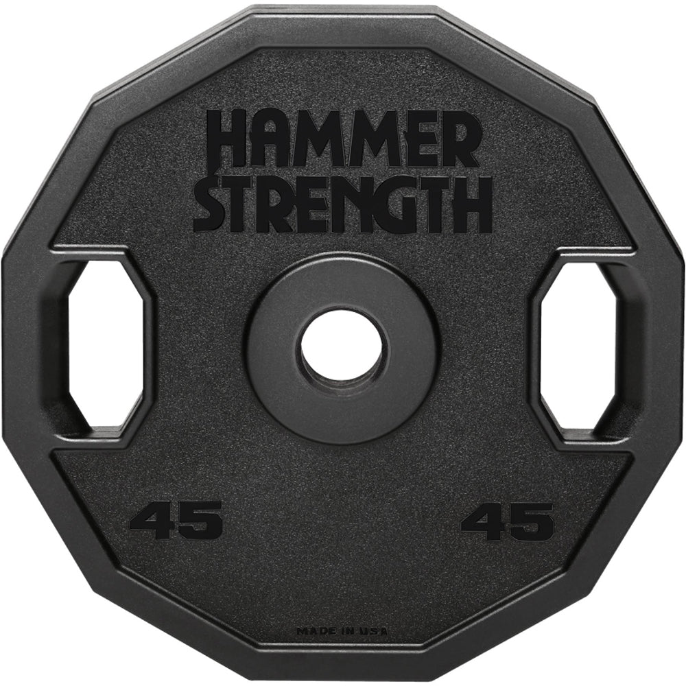 Hammer Strength Urethane 12-Sided Olympic Plates- 45 lbs