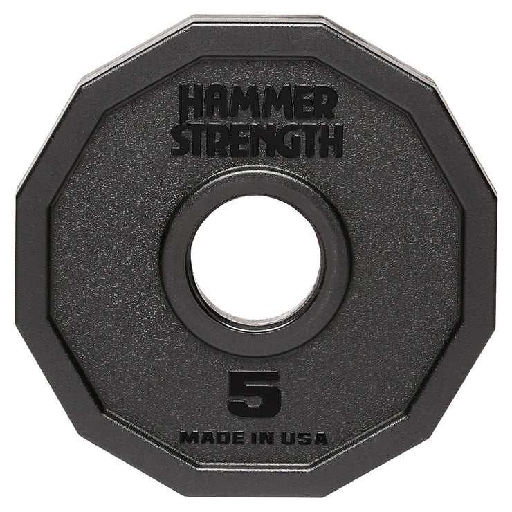 Hammer Strength Urethane 12-Sided Olympic Plates- 5 lbs