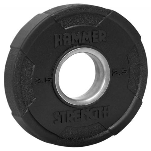 Hammer Strength Round Rubber Dumbbells