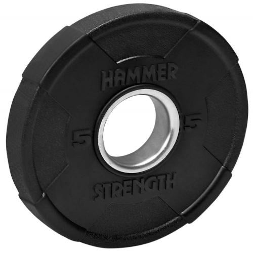 Hammer Strength Round Rubber Olympic Plate - 5 lbs.