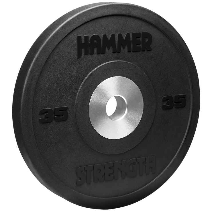Hammer Strength Premium Rubber Black Bumper - 35 lbs