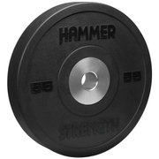 Hammer Strength Premium Rubber Black Bumper - 55 lbs
