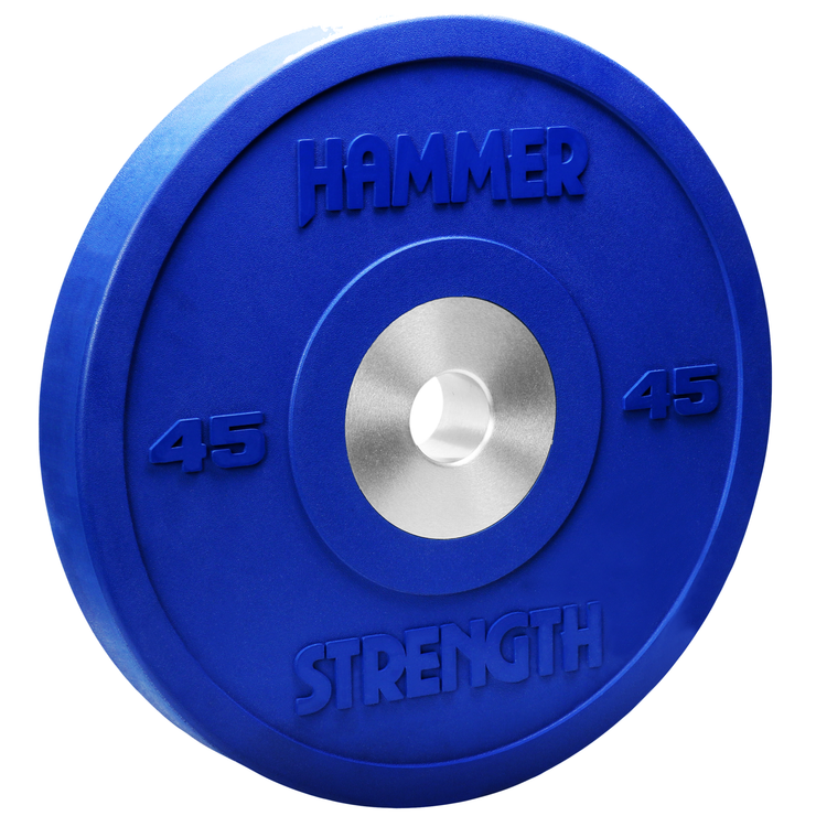 Hammer Strength Premium Rubber Color Bumper - 45 lbs. blue