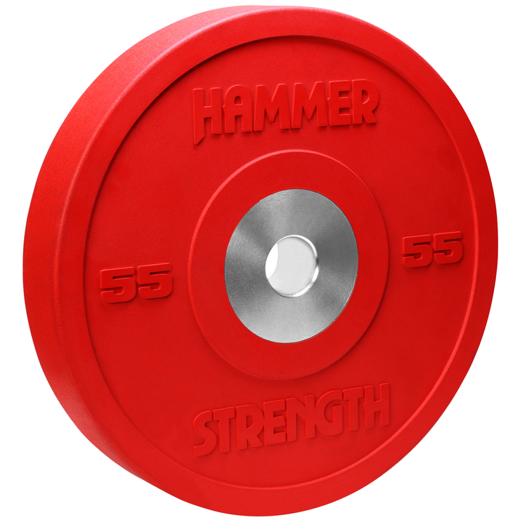 Hammer Strength Premium Rubber Color Bumper - 55 lbs. red