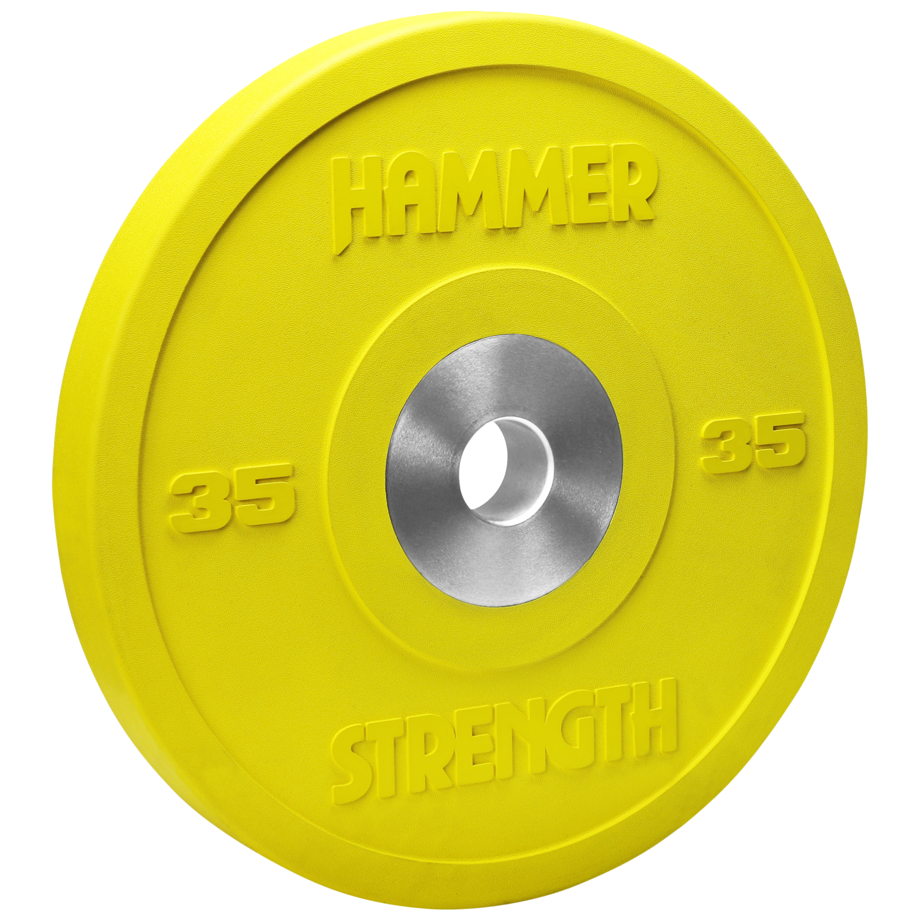 Hammer Strength Premium Rubber Color Bumper - 35 lbs. yellow