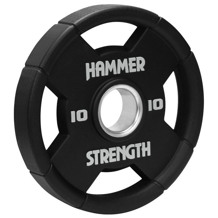 Hammer Strength Urethane Round Olympic Plates - 10 lbs.