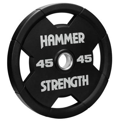 Hammer Strength Urethane Round Olympic Plates - 45 lbs.