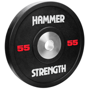 Hammer Strength Urethane Black Bumpers - 55 lbs.
