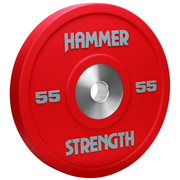 Hammer Strength Urethane Color Bumpers - 55 lbs, red