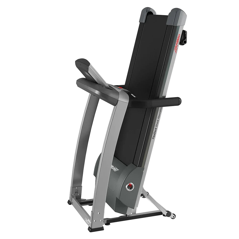 F3 Folding Treadmill, shown folded
