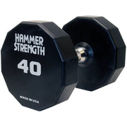 Hammer Strength 12-Sided Urethane Dumbbells - 40lbs