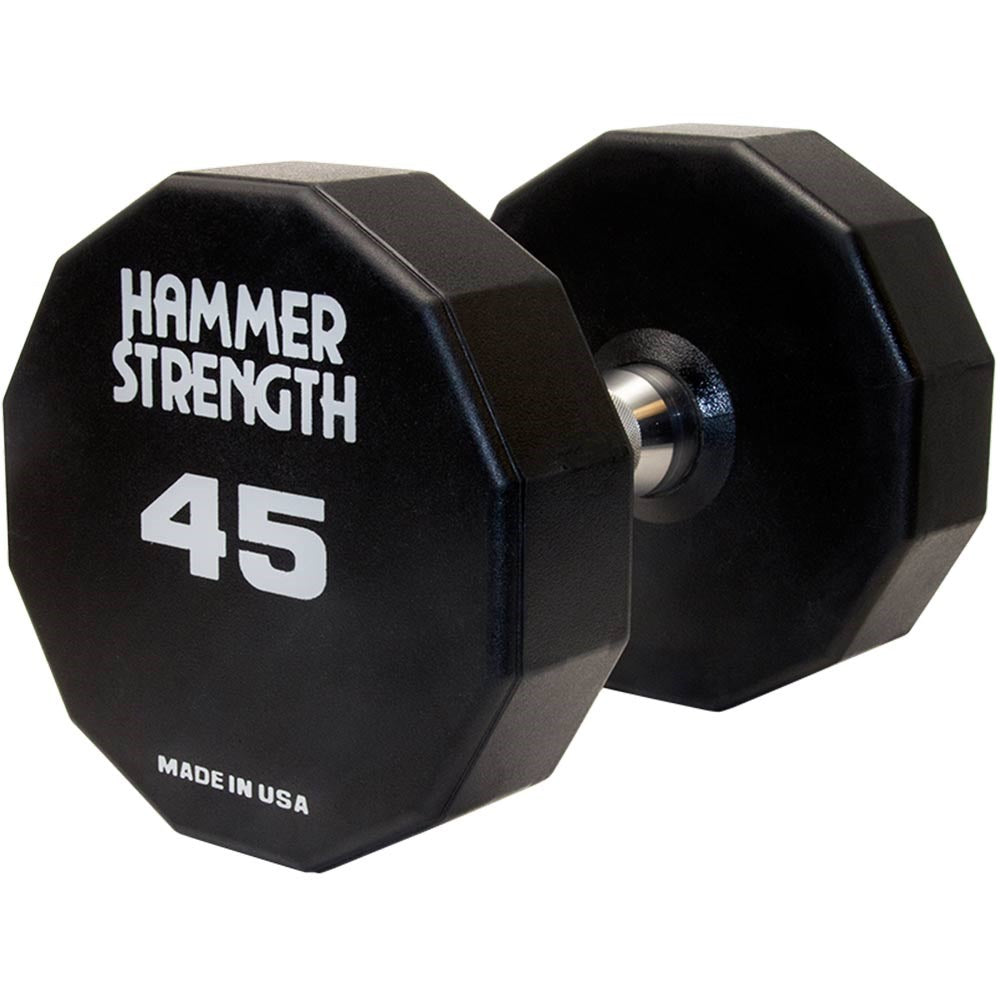 Hammer Strength 12-Sided Urethane Dumbbells - 45lbs