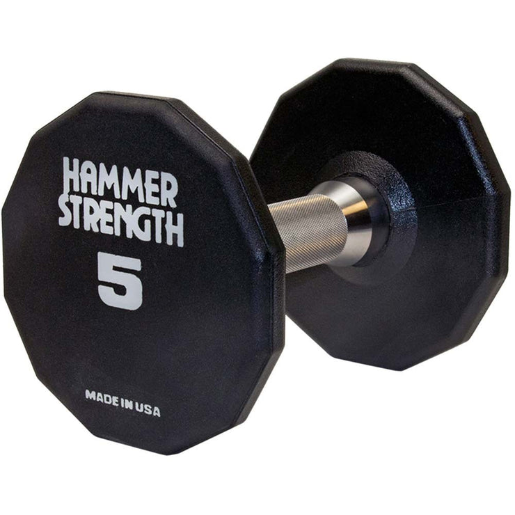 Hammer Strength 12-Sided Urethane Dumbbells - 5lbs