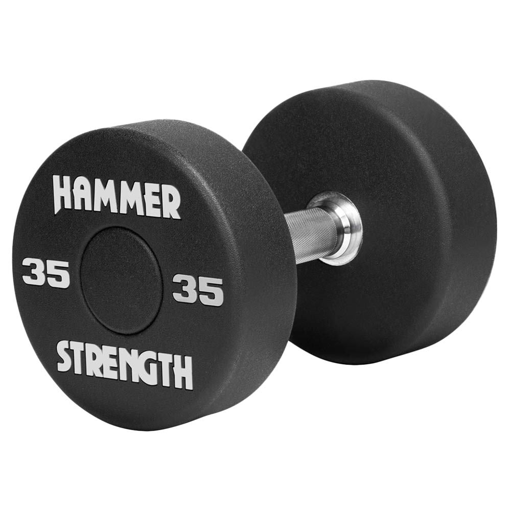 Hammer Strength Round Urethane Dumbbells - 35 lbs.