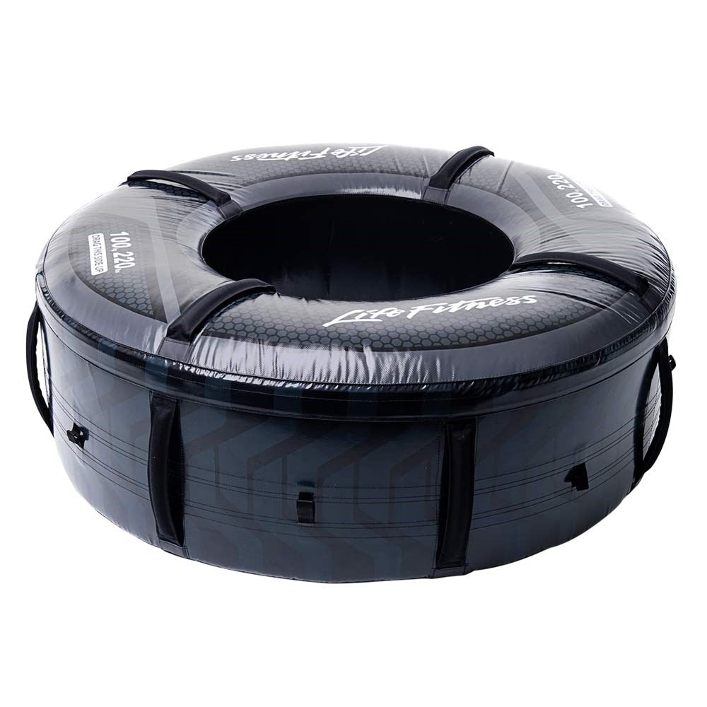 100 kg Flip Tire from Life Fitness, in black
