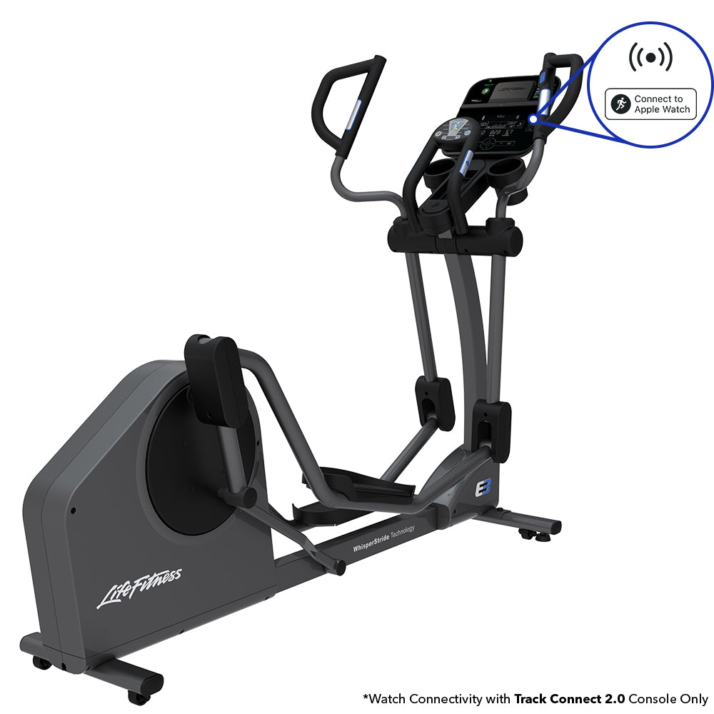 E3 Elliptical Cross-Trainer with Track Connect 2.0 Console; Connect to Apple Watch
