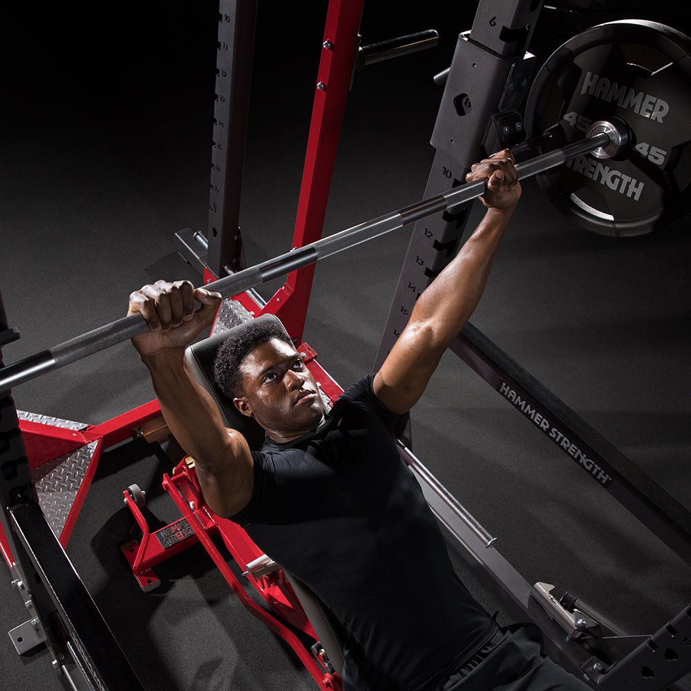 Bench Press Machine How Much Is The Bar On Smith Machine Hammer