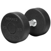 Hammer Strength Round Rubber Dumbbells - 35lbs.