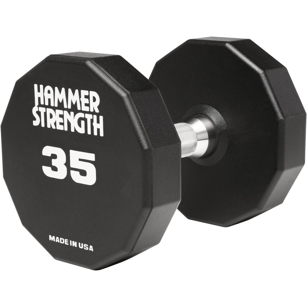 Hammer Strength 12-Sided Urethane Dumbbells - 35lbs